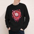 Baseball Drip Ice Cream Sprinkles Valentines Day Baseball Youth Long Sleeve Tee