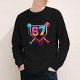 Baseball Ice Cream Drip 67 Meme Six Seven 67th Birthday Youth Long Sleeve Tee Baseball Ice Cream Drip 67 Meme Six Seven 67th Birthday Youth Long Sleeve Tee