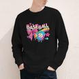 Baseball Ice Cream Drip Coquette Women Girls Mom Mama Youth Long Sleeve Tee Baseball Ice Cream Drip Coquette Women Girls Mom Mama Youth Long Sleeve Tee