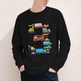 Baseball Ice Cream Drip Vehicles Youth Baseball Drip Youth Long Sleeve Tee