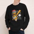 Baseball Player Pencil Back To School Cute Sport Students Youth Long Sleeve Tee Baseball Player Pencil Back To School Cute Sport Students Youth Long Sleeve Tee