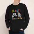 Blast Off Into Kindergarten Back To School Rocket Youth Long Sleeve Tee