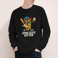 Boys Pizza Theme Baseball Home Hitter Youth Long Sleeve Tee Boys Pizza Theme Baseball Home Hitter Youth Long Sleeve Tee