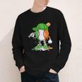 Boys St Patricks Day Kids Baseball Player Ice Cream Drip Youth Long Sleeve Tee Boys St Patricks Day Kids Baseball Player Ice Cream Drip Youth Long Sleeve Tee