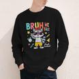 Bruh We Back Raccoon Back To School Youth Long Sleeve Tee Bruh We Back Raccoon Back To School Youth Long Sleeve Tee