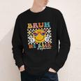 Bruh We Back Sophomore Retro Back To School Boys Girls Kids Youth Long Sleeve Tee