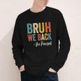 Bruh We Back Vice Principal Retro Vintage Back To School Youth Long Sleeve Tee Bruh We Back Vice Principal Retro Vintage Back To School Youth Long Sleeve Tee