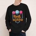 Bruh It's My Birthday Ice Cream Drip Baseball Birthday Youth Long Sleeve Tee