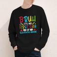 Bruh It's My First Day Of Junior Back To School Youth Long Sleeve Tee