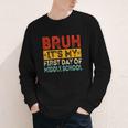 Bruh It's My First Day Of Middle School Back To School Youth Long Sleeve Tee Bruh It's My First Day Of Middle School Back To School Youth Long Sleeve Tee