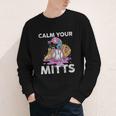 Calm Your Mitts Baseball Ice Cream Drip Crossed Bats Sport Youth Long Sleeve Tee Calm Your Mitts Baseball Ice Cream Drip Crossed Bats Sport Youth Long Sleeve Tee