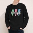 Checkered Principal Lightning Bolt Back To School Youth Long Sleeve Tee