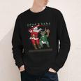 Christmas Santa Baseball Ugly Sweater Youth Long Sleeve Tee