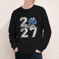 Class Of 2027 Cheer Blue Senior 2027 Back To School Youth Long Sleeve Tee Class Of 2027 Cheer Blue Senior 2027 Back To School Youth Long Sleeve Tee
