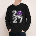 Class Of 2027 Cheer Purple Senior 2027 Back To School Youth Long Sleeve Tee Class Of 2027 Cheer Purple Senior 2027 Back To School Youth Long Sleeve Tee