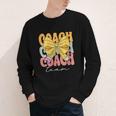 Coach Team Groovy Coquette Bow Cute Back To School Youth Long Sleeve Tee Coach Team Groovy Coquette Bow Cute Back To School Youth Long Sleeve Tee
