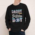Daddy Of The Birthday Boy Baseball Ice Cream Drip Matching Youth Long Sleeve Tee