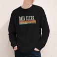 Data Clerk Week Retro Vintage Back To School Day Youth Long Sleeve Tee Data Clerk Week Retro Vintage Back To School Day Youth Long Sleeve Tee