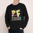 F Is For Fifth Grade Back To School Pencil Bow 5th Grade Kid Youth Long Sleeve Tee