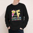 F Is For Fourth Grade Back To School Pencil Bow 4th Grade Youth Long Sleeve Tee F Is For Fourth Grade Back To School Pencil Bow 4th Grade Youth Long Sleeve Tee