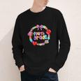 First Day Of 4th Grade Friendship Bracelet Back To School Youth Long Sleeve Tee