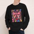 First Day Of 5th Grade Coquette Back To School Girls Kids Youth Long Sleeve Tee First Day Of 5th Grade Coquette Back To School Girls Kids Youth Long Sleeve Tee