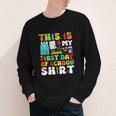 First Day Of School Shirt Boys Girls Back To School Youth Long Sleeve Tee