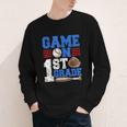 Game On First Grade Boy Baseball Back To School Youth Long Sleeve Tee Game On First Grade Boy Baseball Back To School Youth Long Sleeve Tee