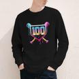 Happy 100 Days Of School Baseball Drip 100th Day Of School Youth Long Sleeve Tee Happy 100 Days Of School Baseball Drip 100th Day Of School Youth Long Sleeve Tee