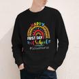 Happy First Day Of School Nurse Rainbow Back To School Youth Long Sleeve Tee Happy First Day Of School Nurse Rainbow Back To School Youth Long Sleeve Tee