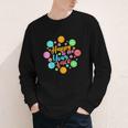 Happy To See Your Face Colorful Ball Back To School Youth Long Sleeve Tee