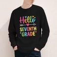 Hello Seventh 7TH Grade Back To School Kids Students Tee Youth Long Sleeve Tee