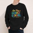 Hey Middle School First Day Back To School Students Youth Long Sleeve Tee