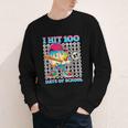 I Hit 100 Days Of School 67 Drip Baseball Boys Kids Youth Long Sleeve Tee