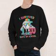 HUGvyn I Survived 100 Days Of School Baseball 6 7 Ice Cream Youth Long Sleeve Tee