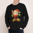 Ice Cream Drip Baseball Christmas Baseball Drip Candy Cane Youth Long Sleeve Tee Ice Cream Drip Baseball Christmas Baseball Drip Candy Cane Youth Long Sleeve Tee