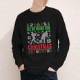I'Ll Be Home For Christmas Baseball Xmas Youth Long Sleeve Tee