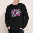 In My Instructional Aide Era Groovy Back To School Youth Long Sleeve Tee