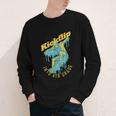 Kickflip Into 4th Grade Skateboard Lover Back To School Youth Long Sleeve Tee