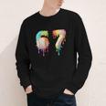 Kids Meme 67 Number Six 6 Seven 7 Ice Cream Drips Baseball Youth Long Sleeve Tee Kids Meme 67 Number Six 6 Seven 7 Ice Cream Drips Baseball Youth Long Sleeve Tee