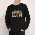 Kindergarten Dream Team Groovy Retro Children Back To School Youth Long Sleeve Tee Kindergarten Dream Team Groovy Retro Children Back To School Youth Long Sleeve Tee