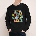 Kindergarten Era Happy Back To School Groovy Kids Boys Girls Youth Long Sleeve Tee