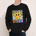 Kindergarten Vibes Smile Face Back To School Kinder Girl Kid Youth Long Sleeve Tee
