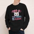 Kitten Back To School Girls Preschool Cat Lover Youth Long Sleeve Tee Kitten Back To School Girls Preschool Cat Lover Youth Long Sleeve Tee