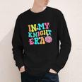 In My Knights Era Back To School Spirit Game Retro Groovy Youth Long Sleeve Tee