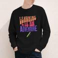 Learning Back To School Is a Motivational Youth Long Sleeve Tee Learning Back To School Is a Motivational Youth Long Sleeve Tee