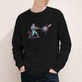 Leopard Baseball Player Ice Cream Drip For Boys Kids Youth Long Sleeve Tee