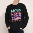 Lion Mascot Back To School Spirit Sports Men Women Groovy Youth Long Sleeve Tee Lion Mascot Back To School Spirit Sports Men Women Groovy Youth Long Sleeve Tee