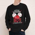 Little Slugger Boy Coming Soon Baby Announcement Baseball Youth Long Sleeve Tee Little Slugger Boy Coming Soon Baby Announcement Baseball Youth Long Sleeve Tee