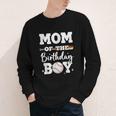 Mom Of The Birthday Boy Baseball Bday Family Youth Long Sleeve Tee